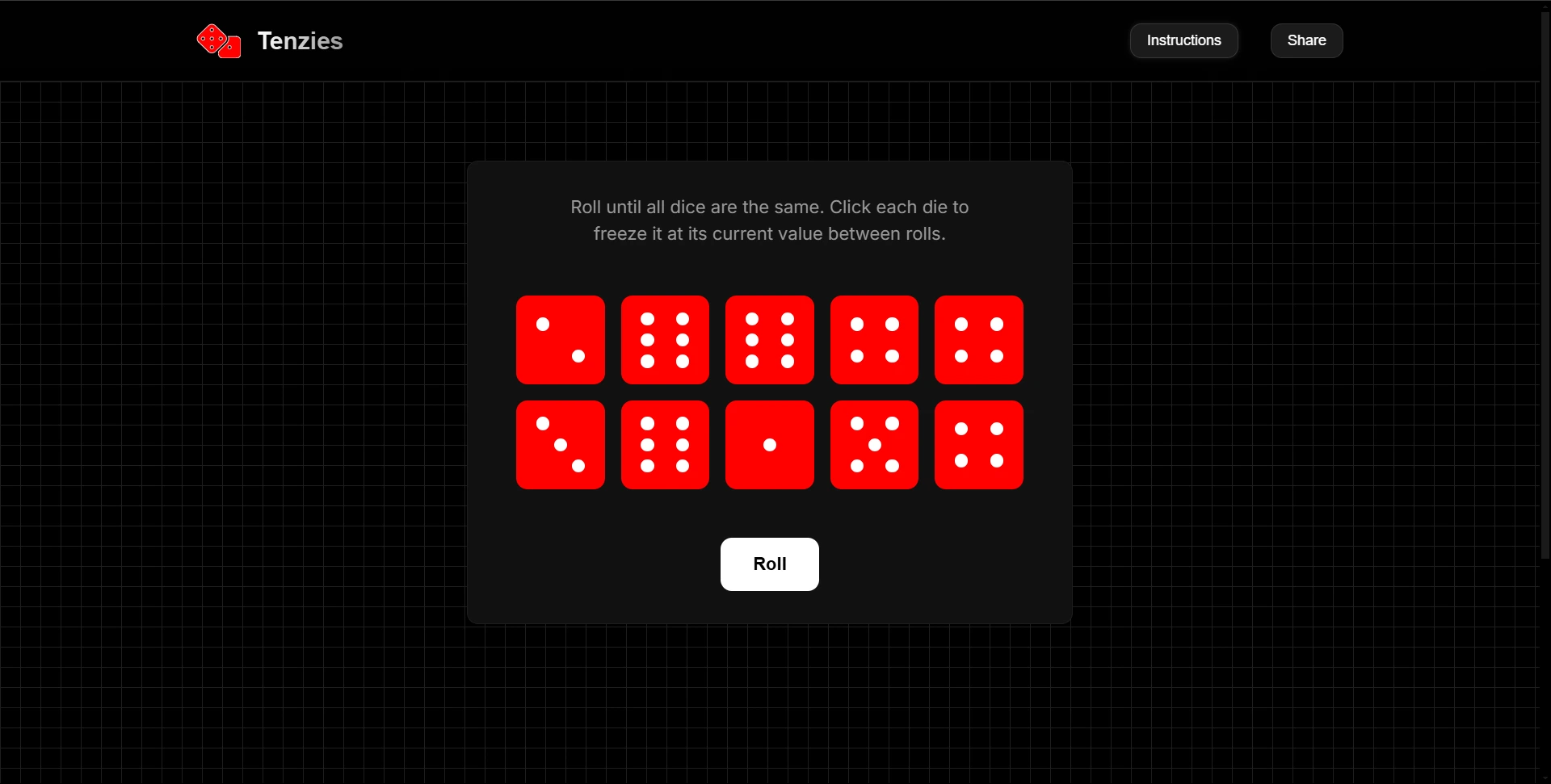 Tenzies screenshot 1