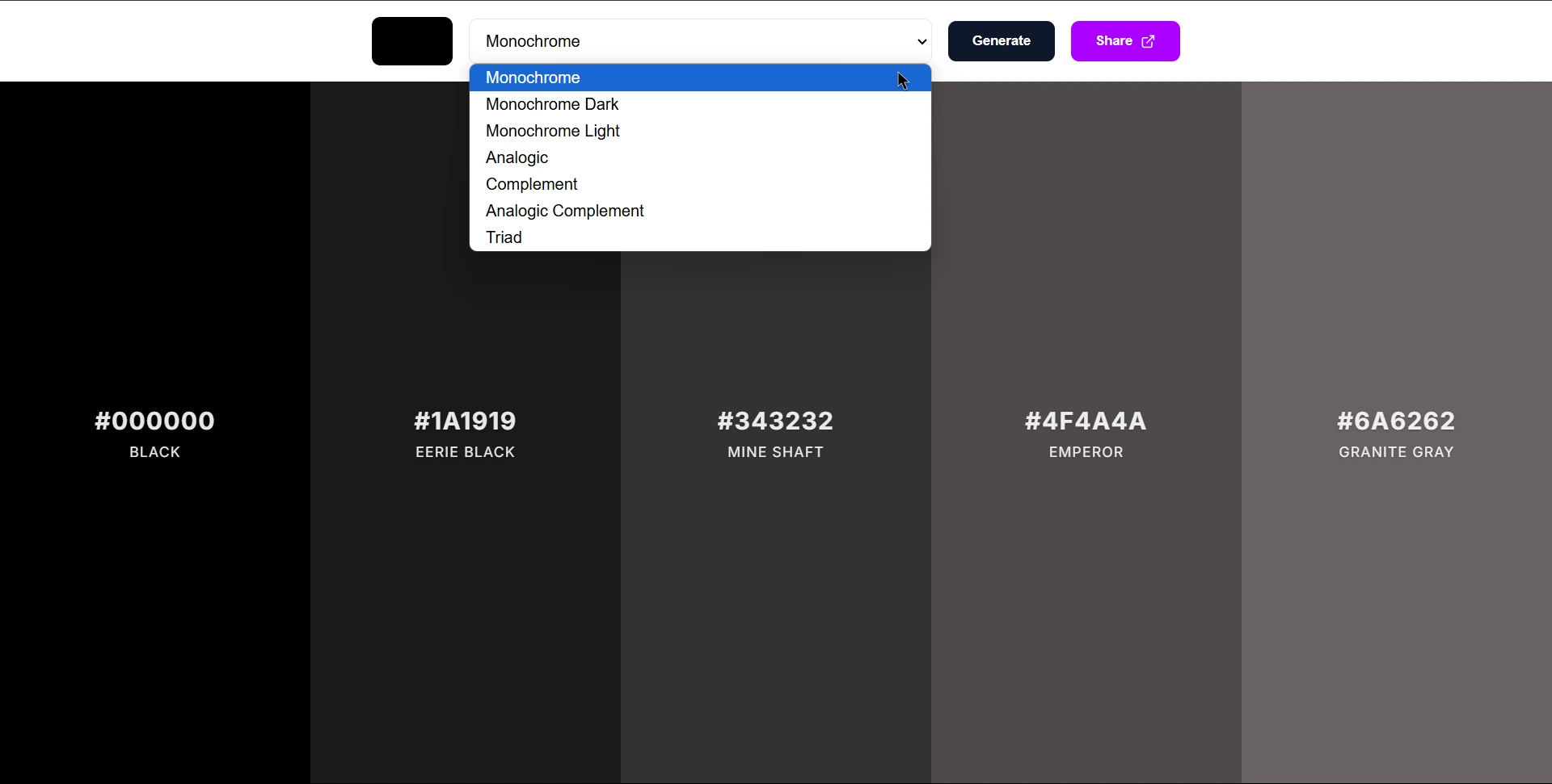 Color Scheme Generator screenshot 3