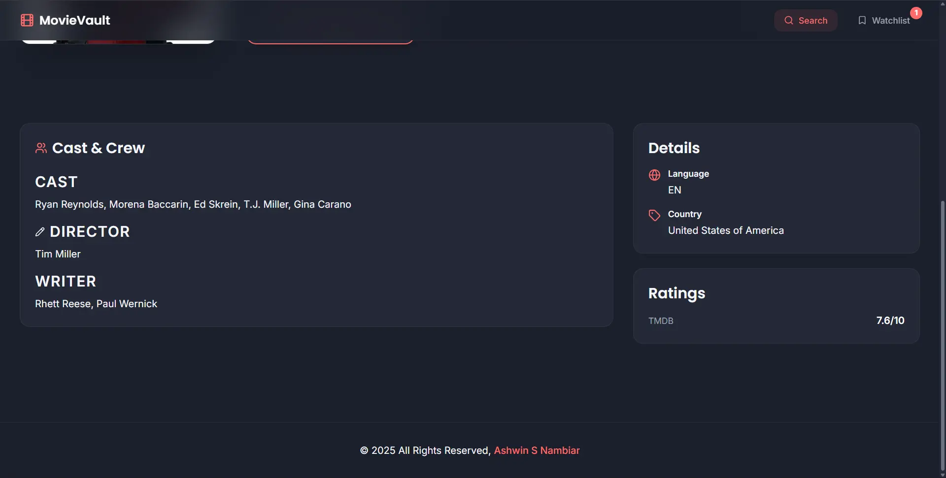 MovieVault screenshot 4