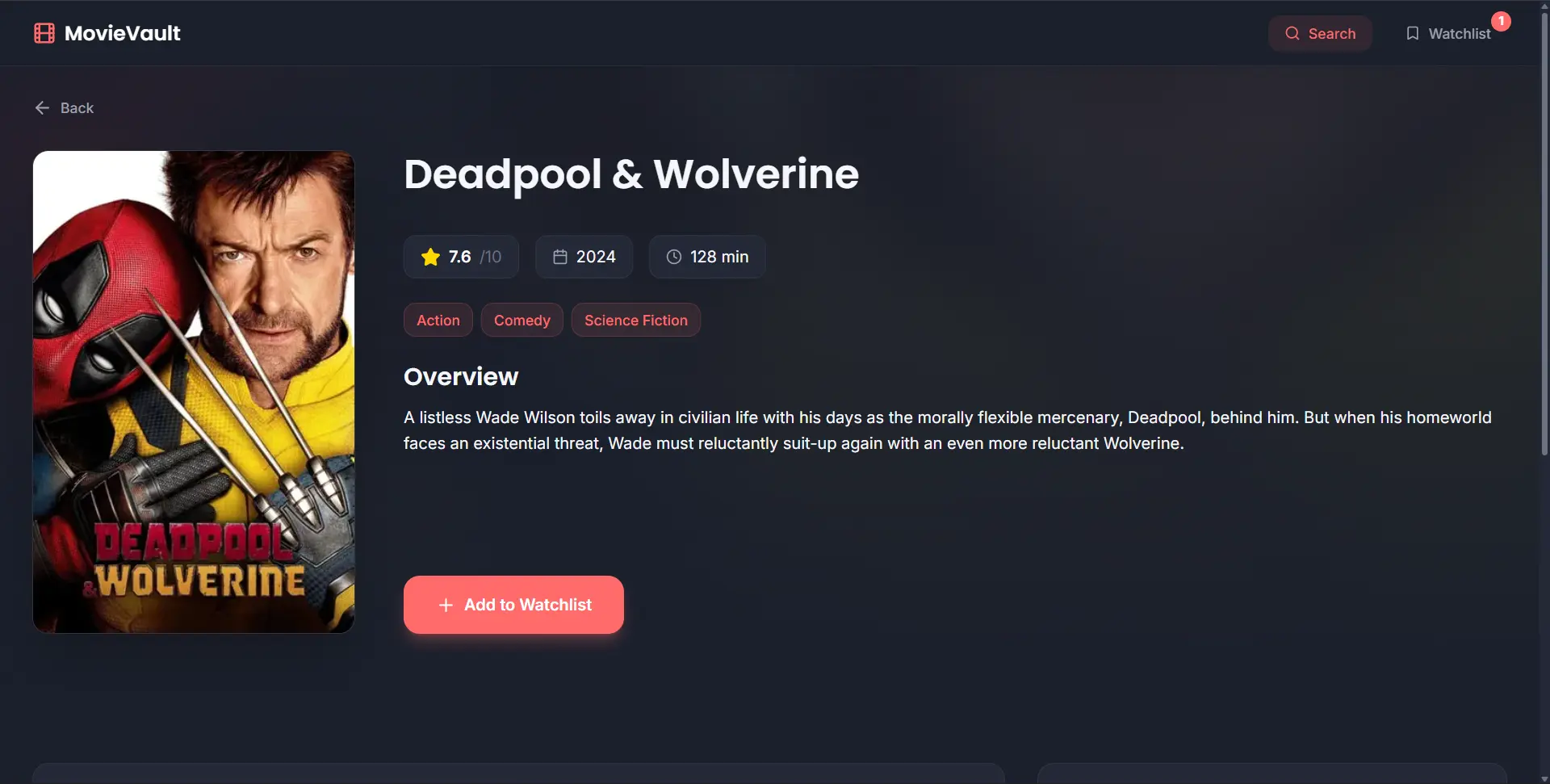 MovieVault screenshot 6