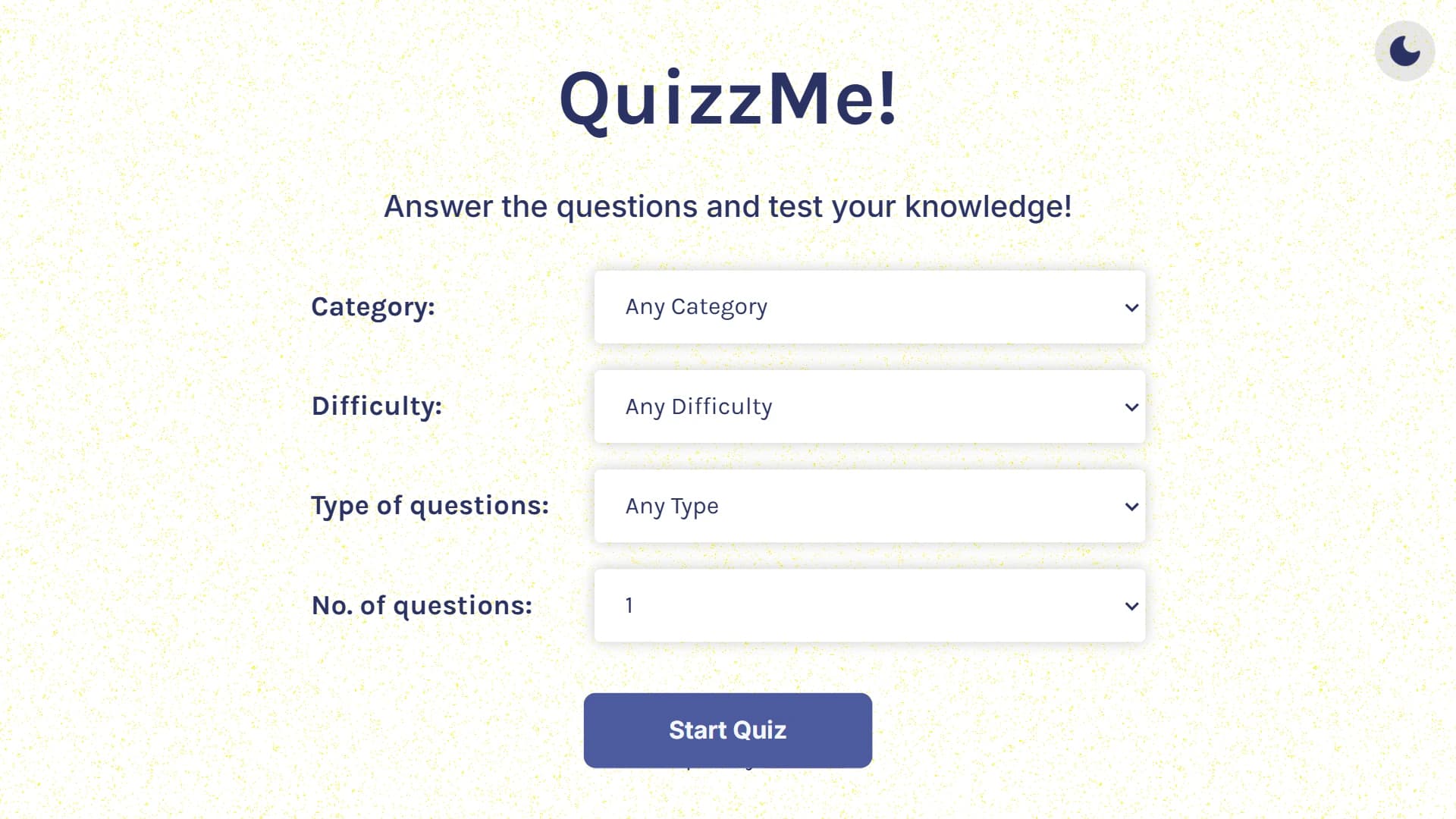QuizzMe screenshot 1